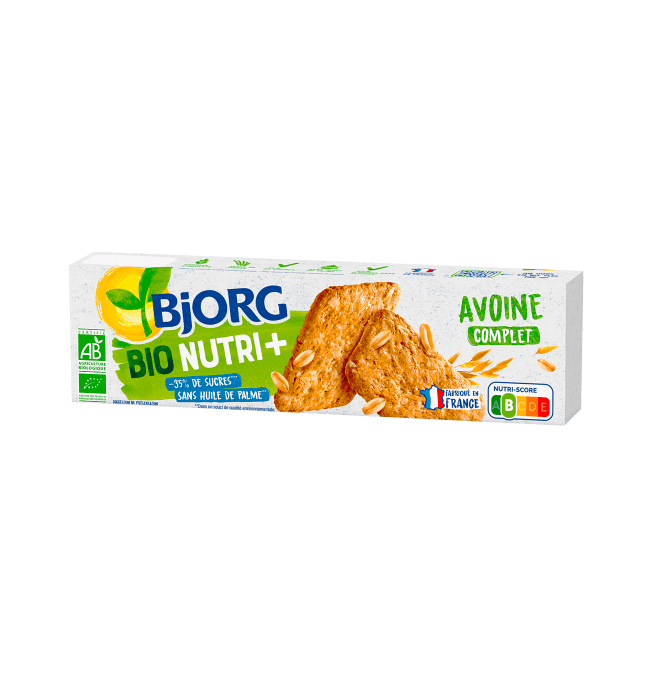 Biscuits Biscuits Nutri + Avoine Nature 130g - Bjorg