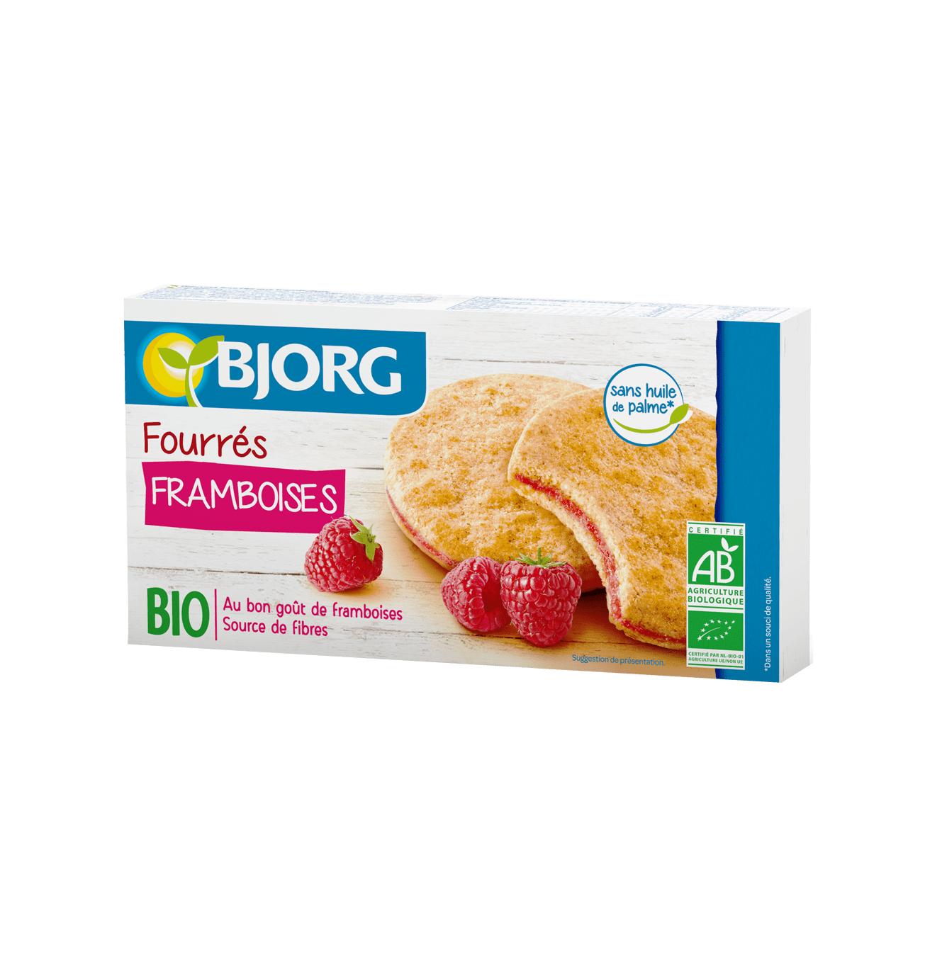 Biscuits Biscuits Fourres Aux Framboises 175g Bjorg