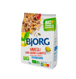 Promotion Bjorg Muesli Céréales à l'Ancienne 3 Noix et Graines Bio