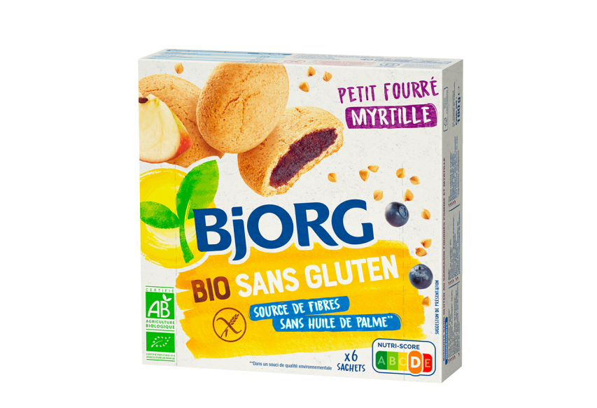 Biscuits petit fourré goût cacao sans gluten 180g - Bjorg