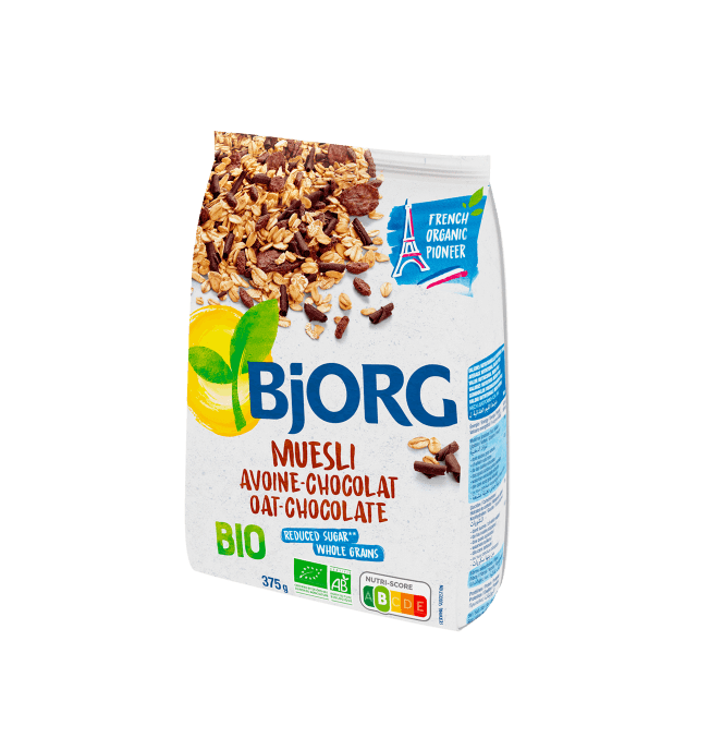 Oat Chocolate Muesli Cereals 375g - Bjorg